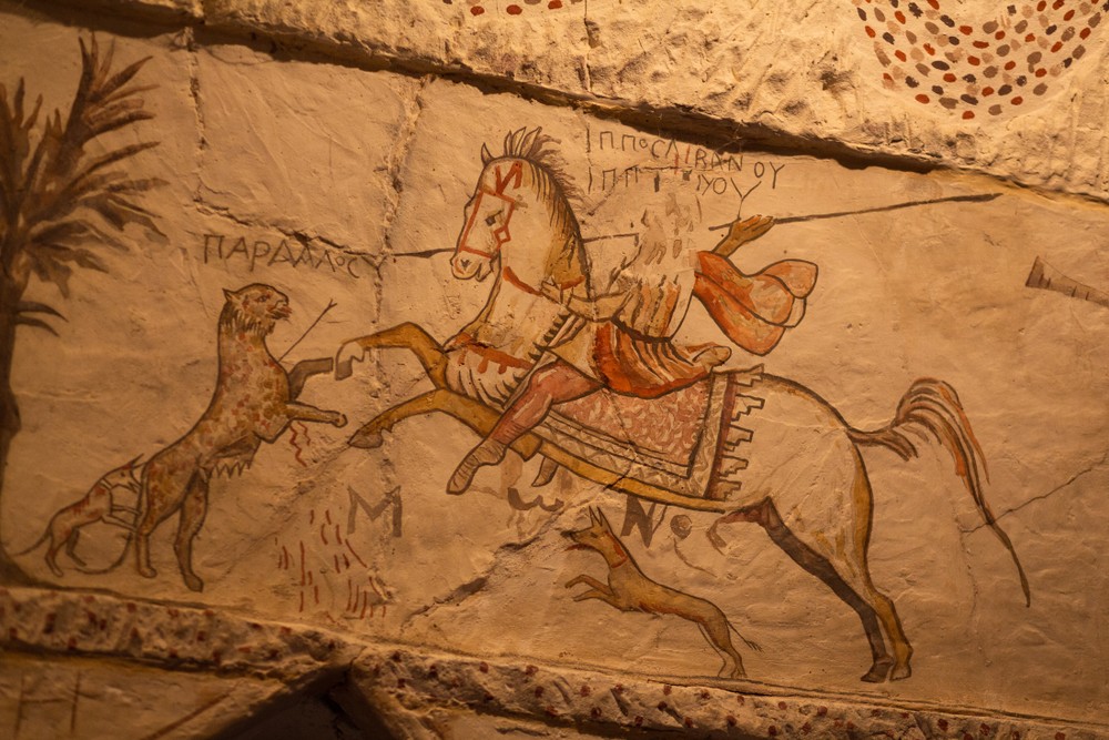 Древняя фреска в Бейт-Гуврин 