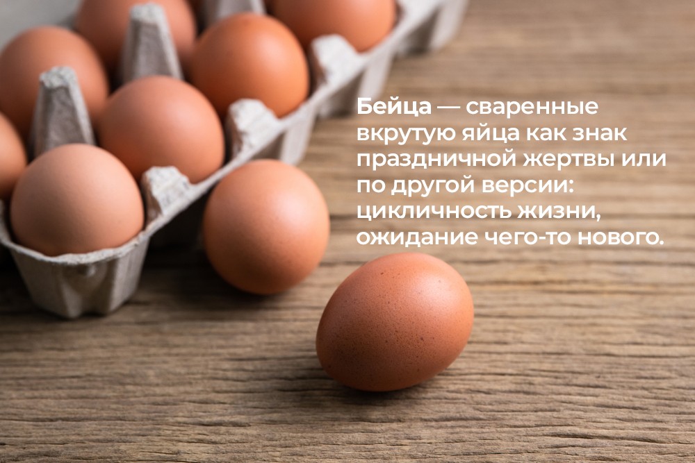 Бейца — сваренные вкрутую яйца